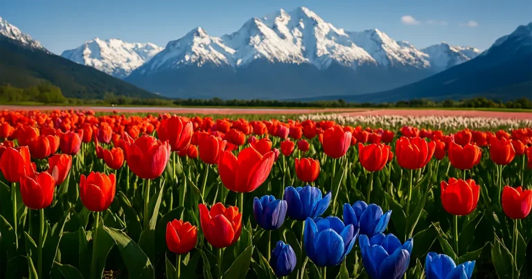 Florecieron los tulipanes en la Patagonia: color, vida y asombro.