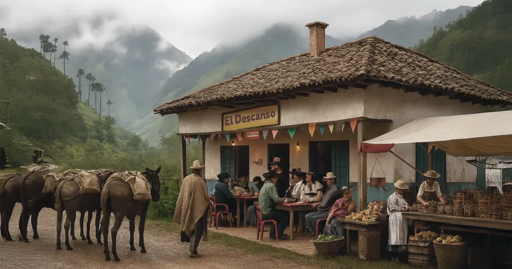 Fonda antioqueña a la vera del camino
