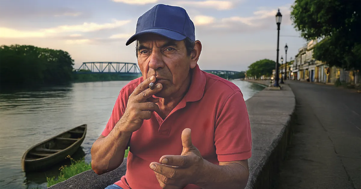 Hombre mayor con gorra