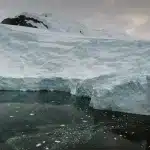 Plataforma de hielo del glaciar Thwaites en la Antártida