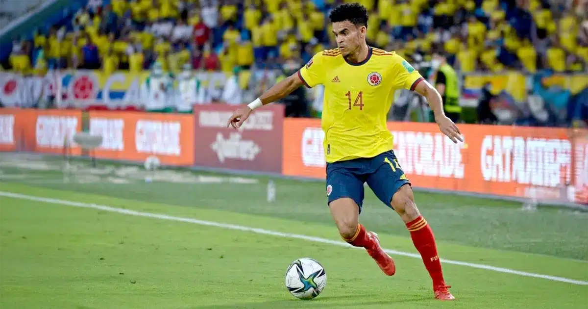Luis Diaz con la seleccion Colombia