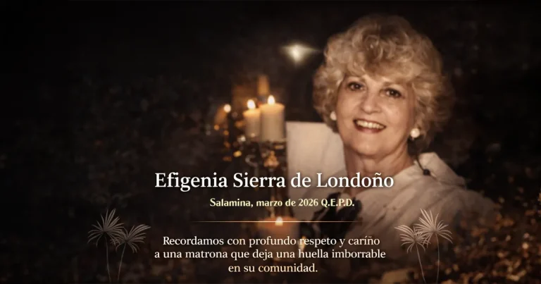 Efigenia Sierra: matrona que honró a Salamina con su vida