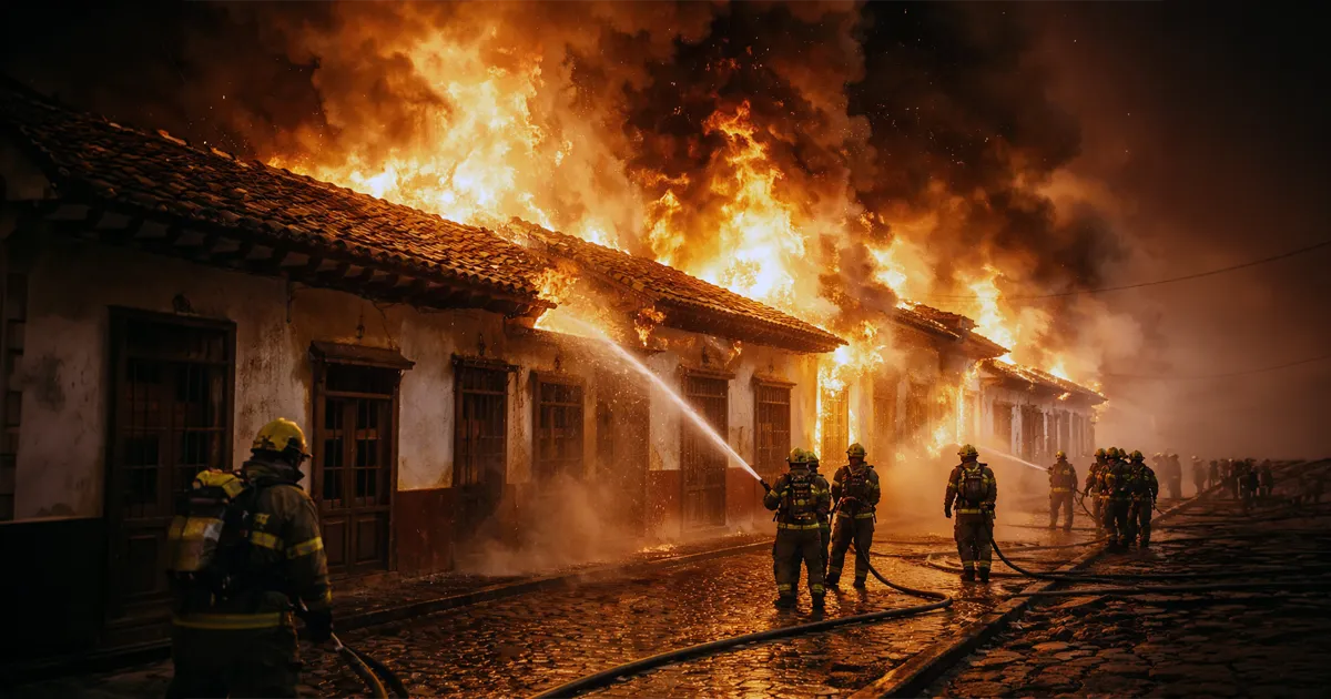 Incendio de la Calle Real