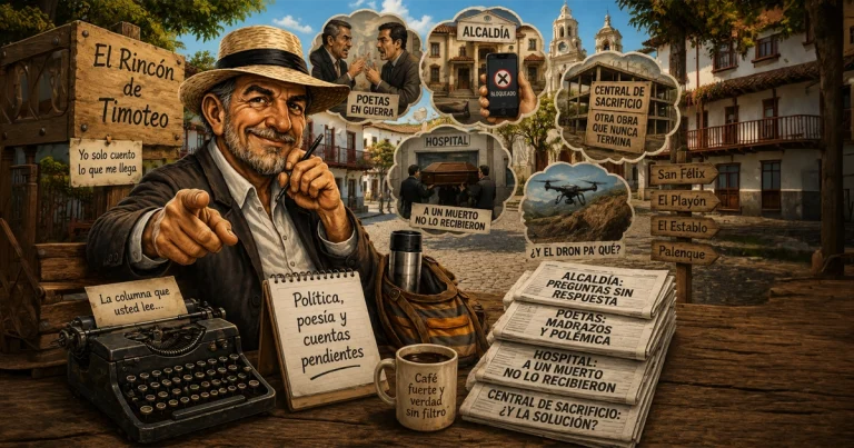 El Rincón de Timoteo: candidatos, poetas y cuentas pendientes