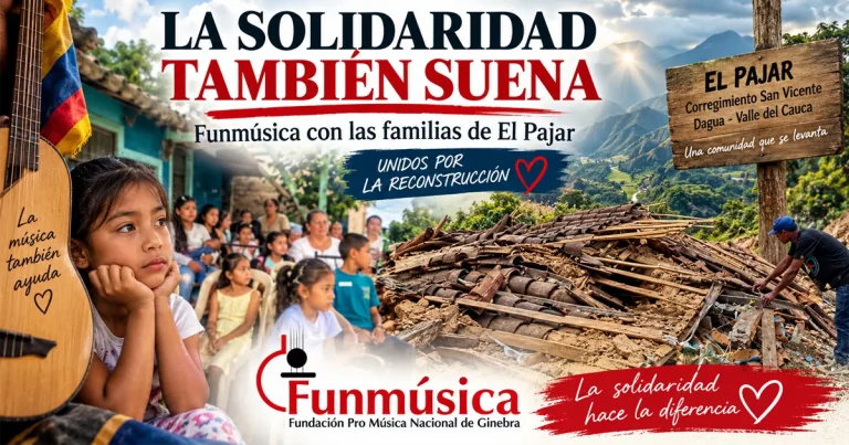 Funmúsica lleva ayuda hasta El Pajar, la vereda que el terremoto olvidó