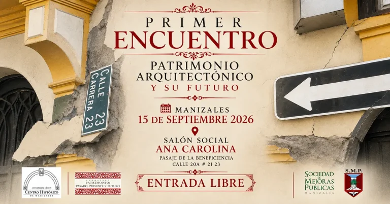 Manizales reunirá a expertos en patrimonio arquitectónico tras el sismo