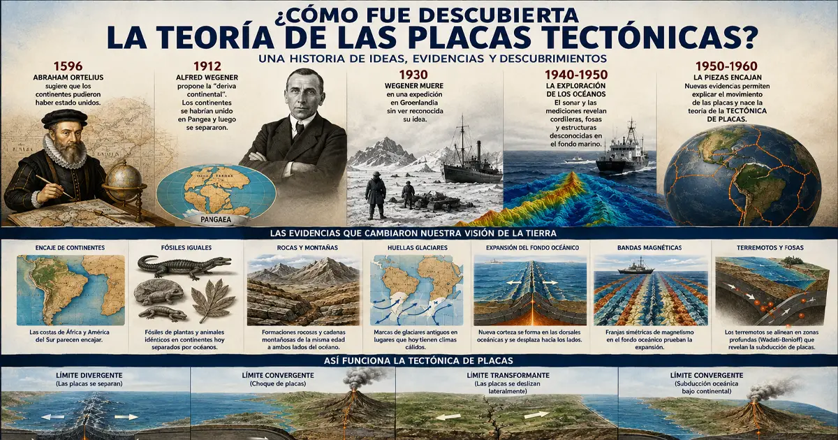¿Cómo fue descubierta la teoría de las placas tectónicas? (Parte 2)